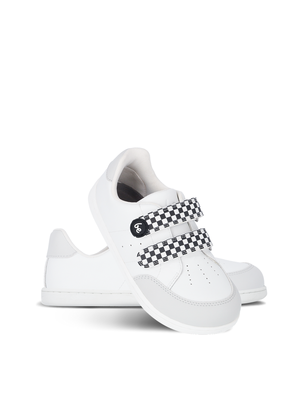 Kids barefoot sneakers Be Lenka Energise Preschool - White & Checkerboard