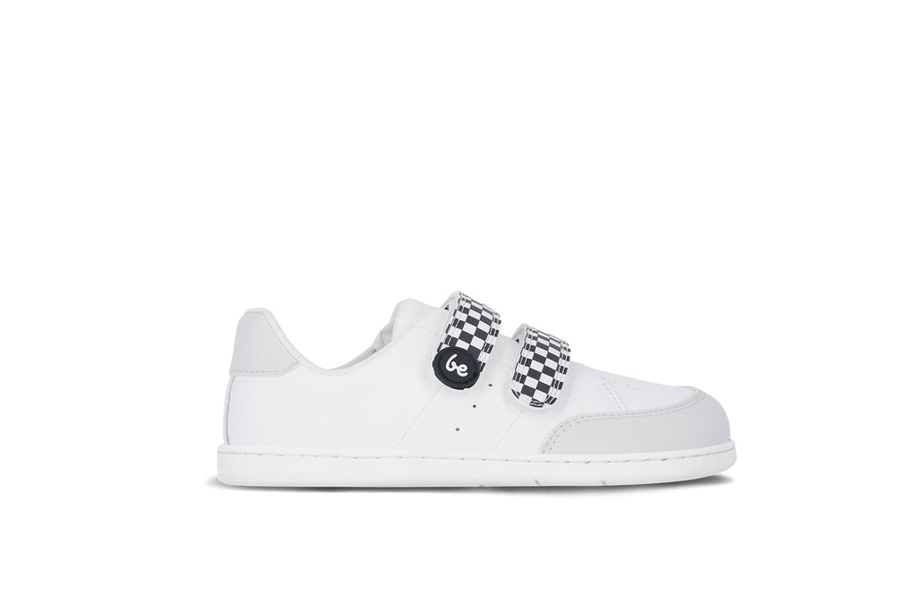 Kids barefoot sneakers Be Lenka Energise Preschool - White & Checkerboard