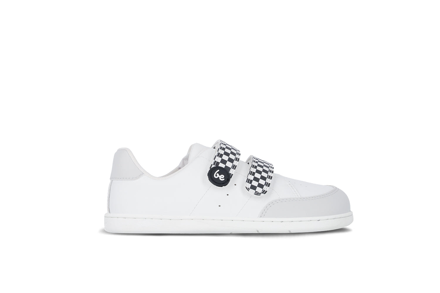 Kids barefoot sneakers Be Lenka Energise Preschool - White & Checkerboard