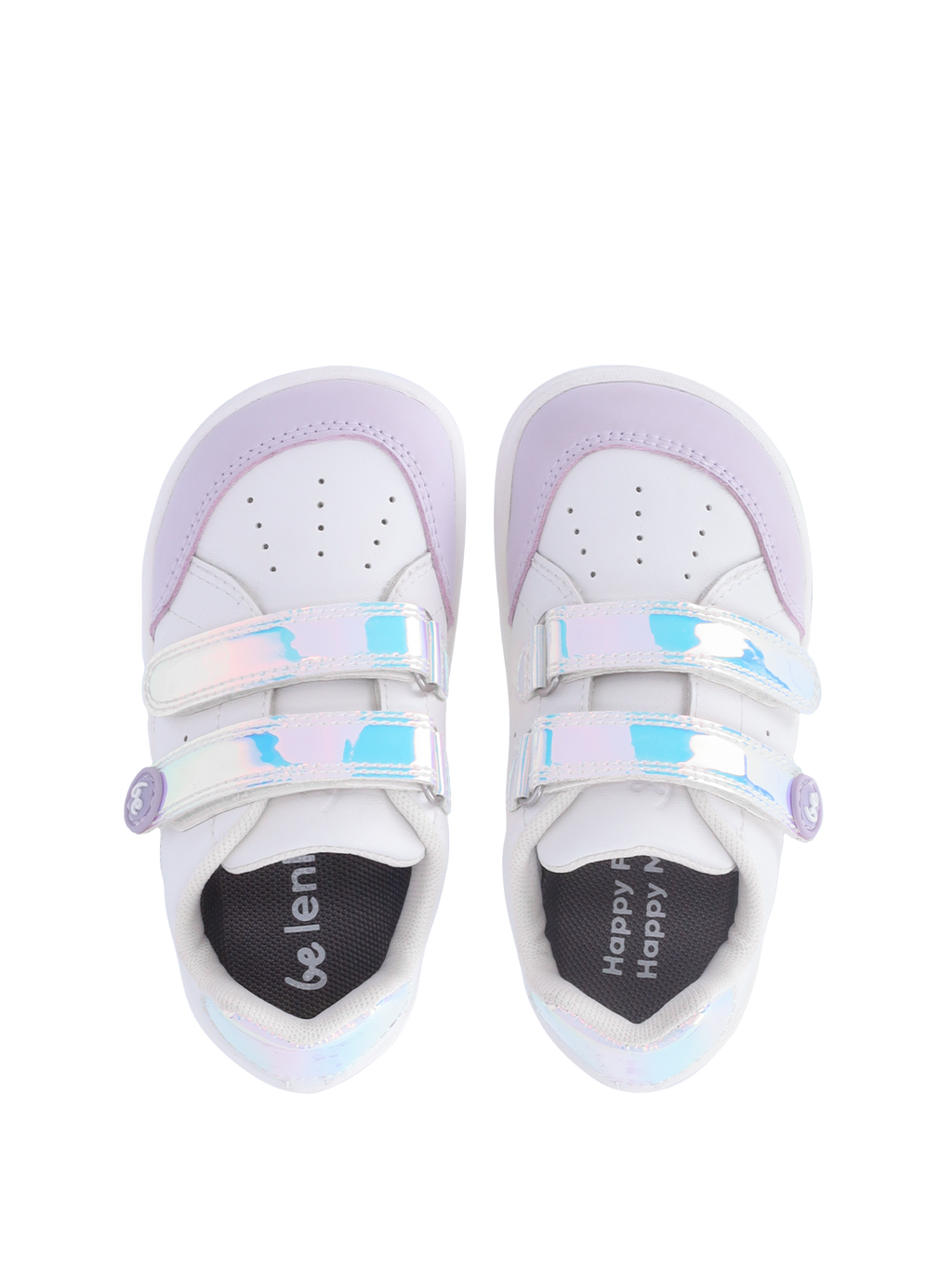 Kids barefoot sneakers Be Lenka Energise Preschool - White & Iridescent
