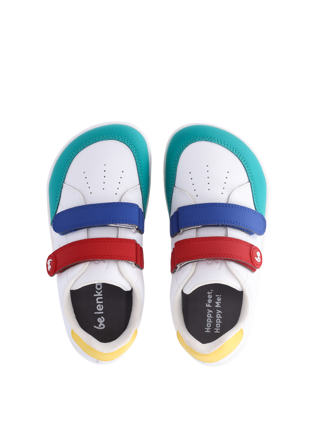 Kids barefoot sneakers Be Lenka Energise Kids - White & Multicolour