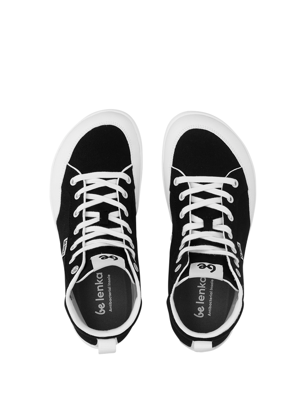 Barefoot Sneakers Be Lenka Rebound - High Top - Black & White