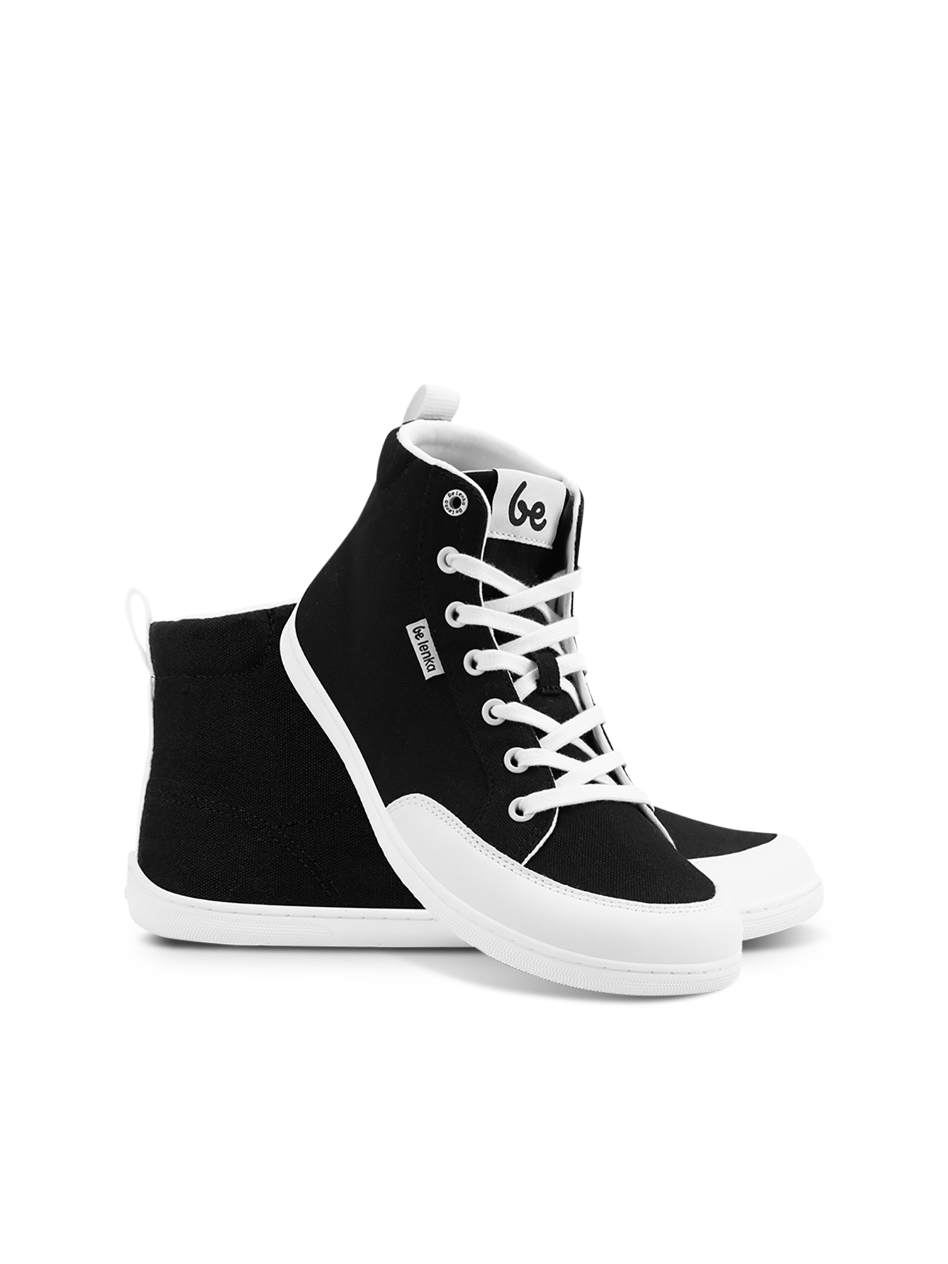 Barefoot Sneakers Be Lenka Rebound - High Top - Black & White