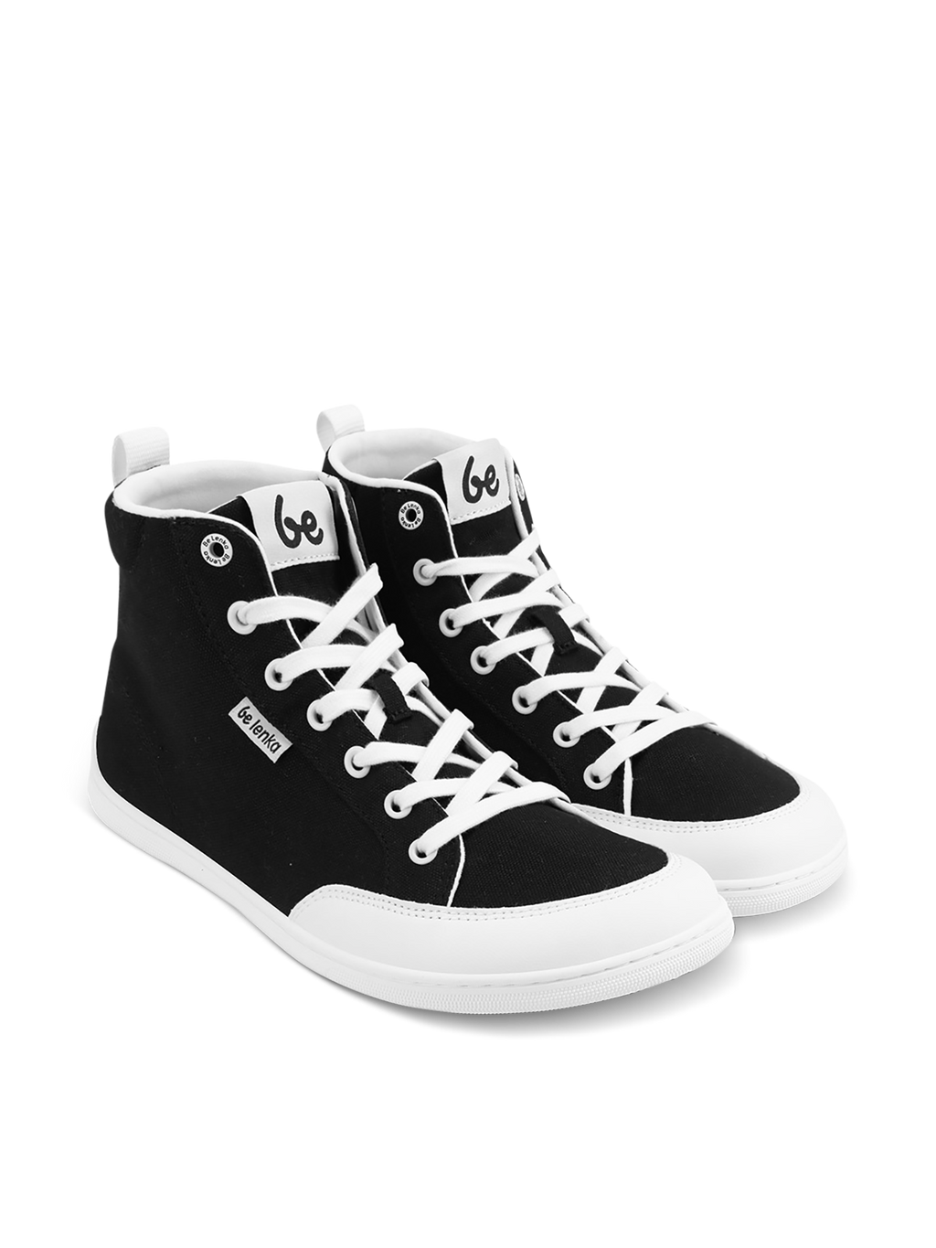 Barefoot Sneakers Be Lenka Rebound - High Top - Black & White