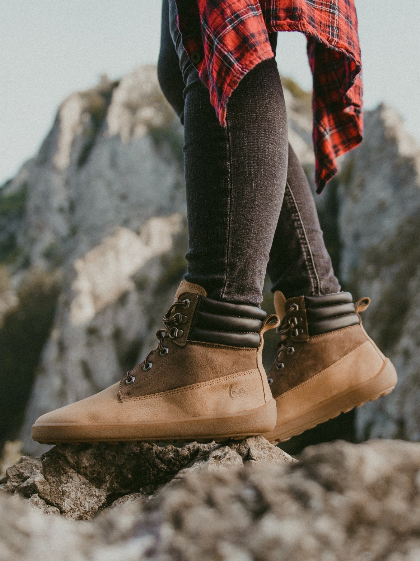 Barfußstiefel Be Lenka Nevada Neo - Sand &amp; Dunkelbraun