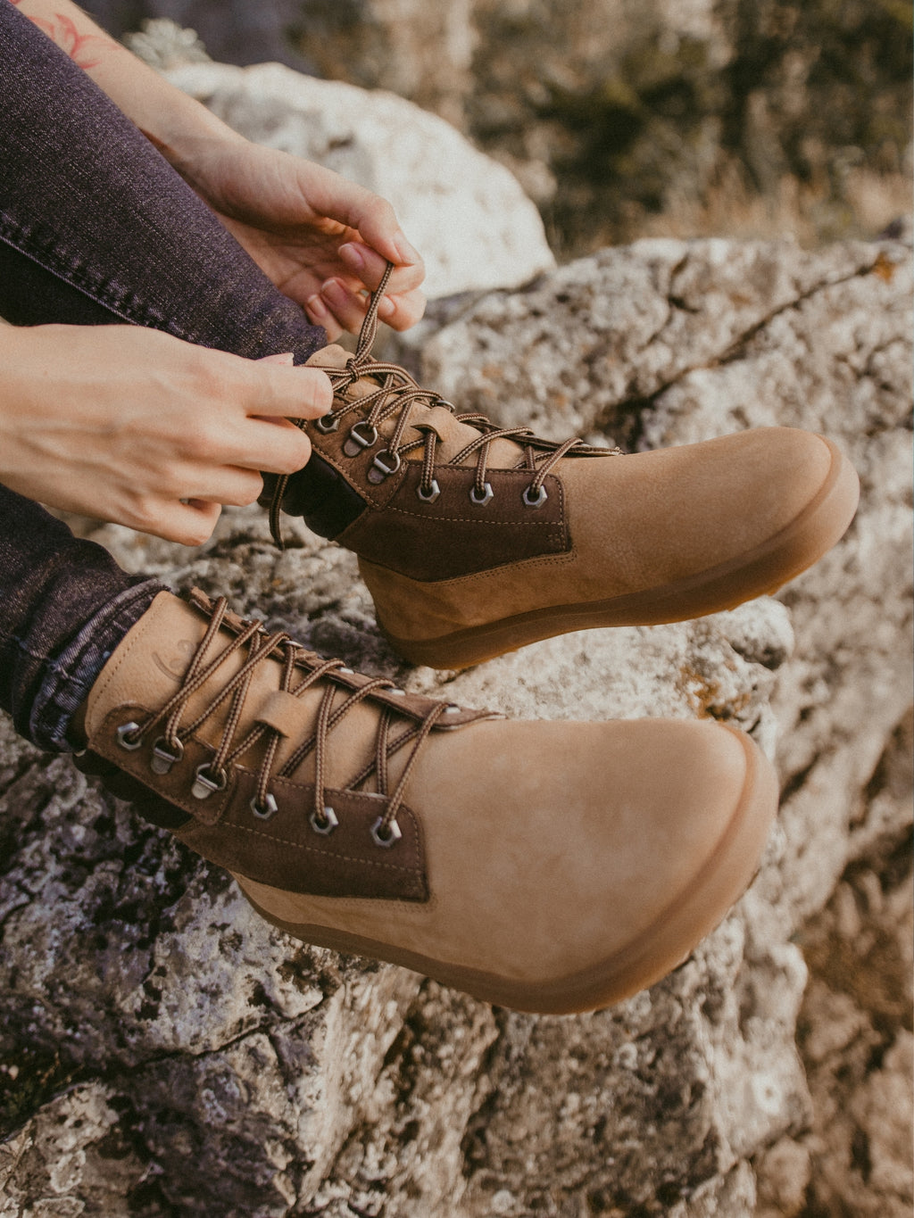 Barfußstiefel Be Lenka Nevada Neo - Sand &amp; Dunkelbraun