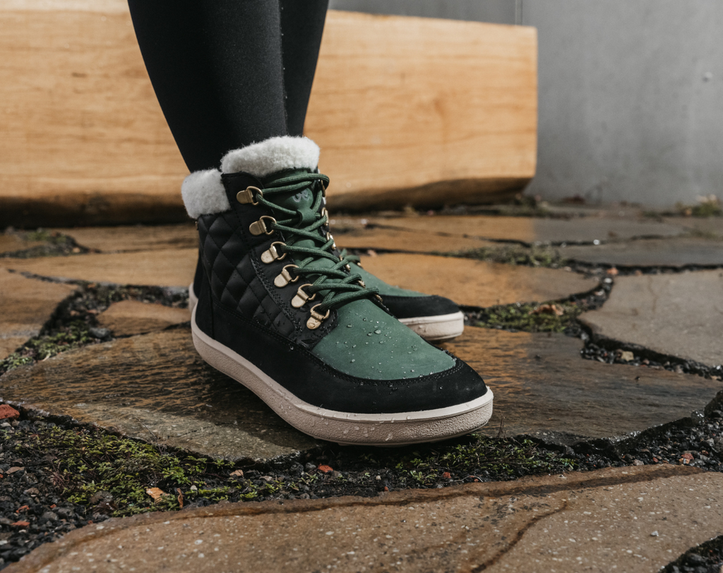 Barfußstiefel Be Lenka Olivia - Schwarz &amp; Dunkelgrün