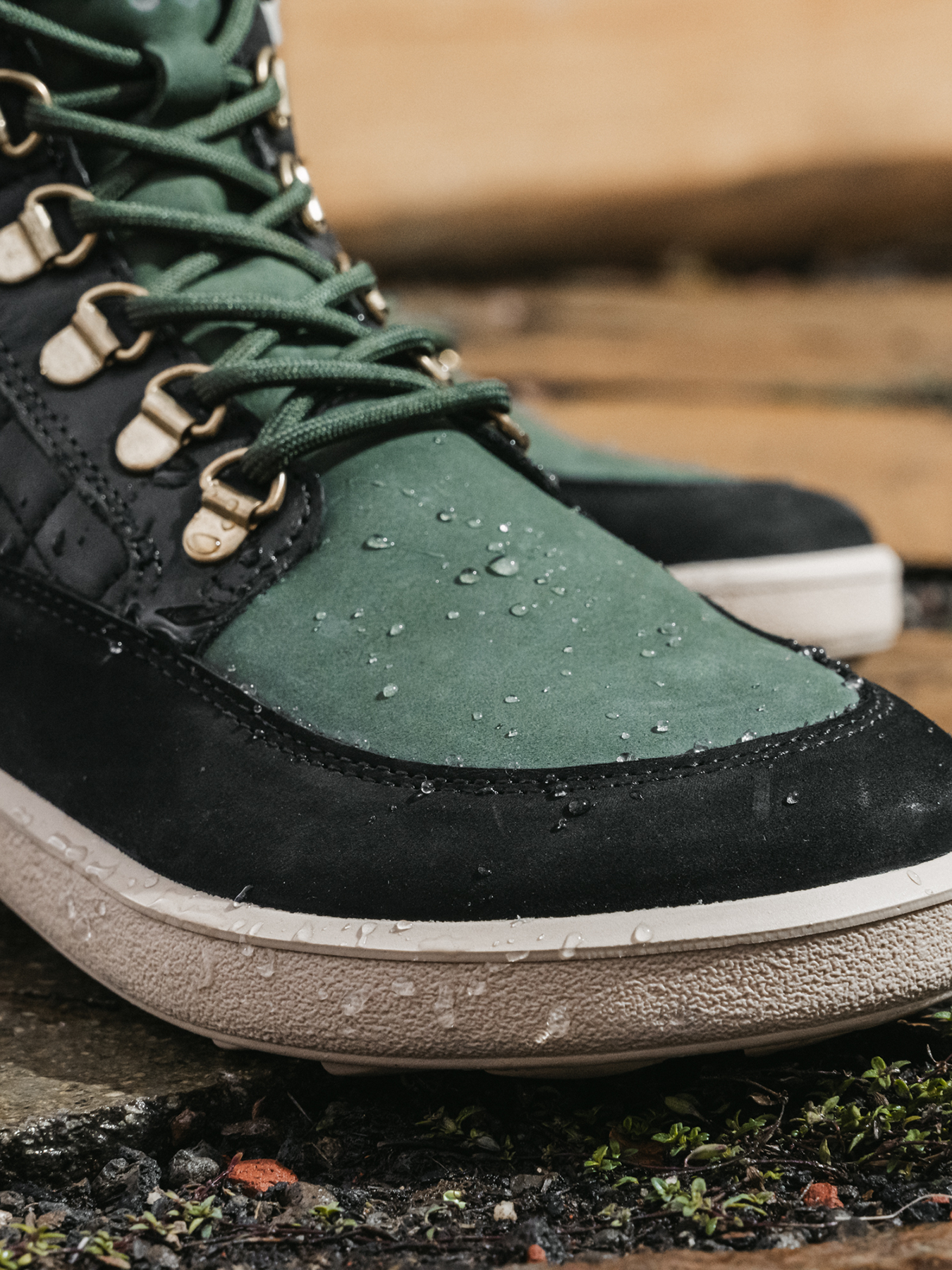 Barfußstiefel Be Lenka Olivia - Schwarz &amp; Dunkelgrün