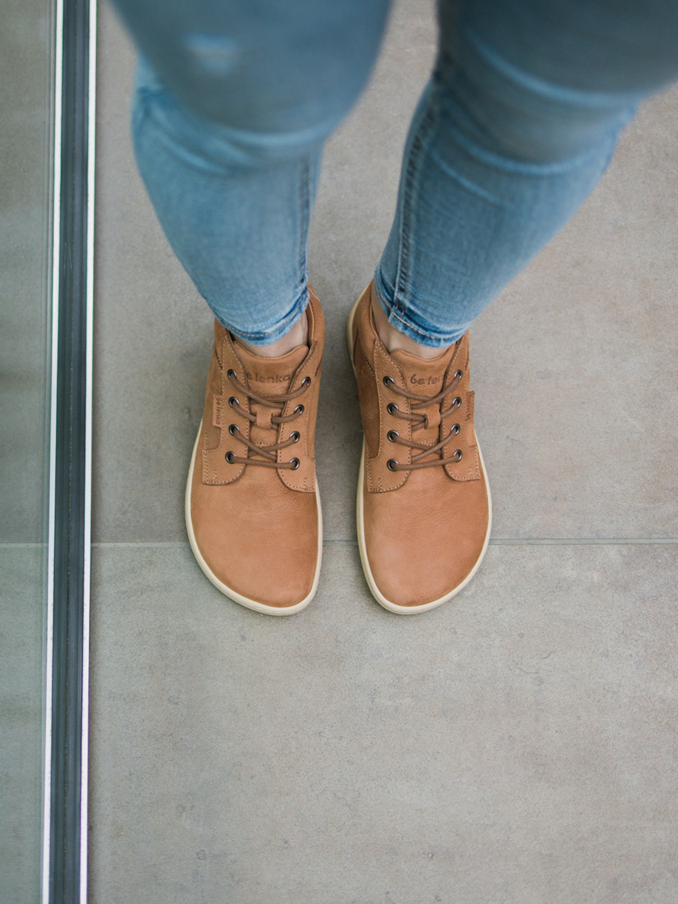 Barfußschuhe - Be Lenka - Synergy - Cognac &amp; Beige