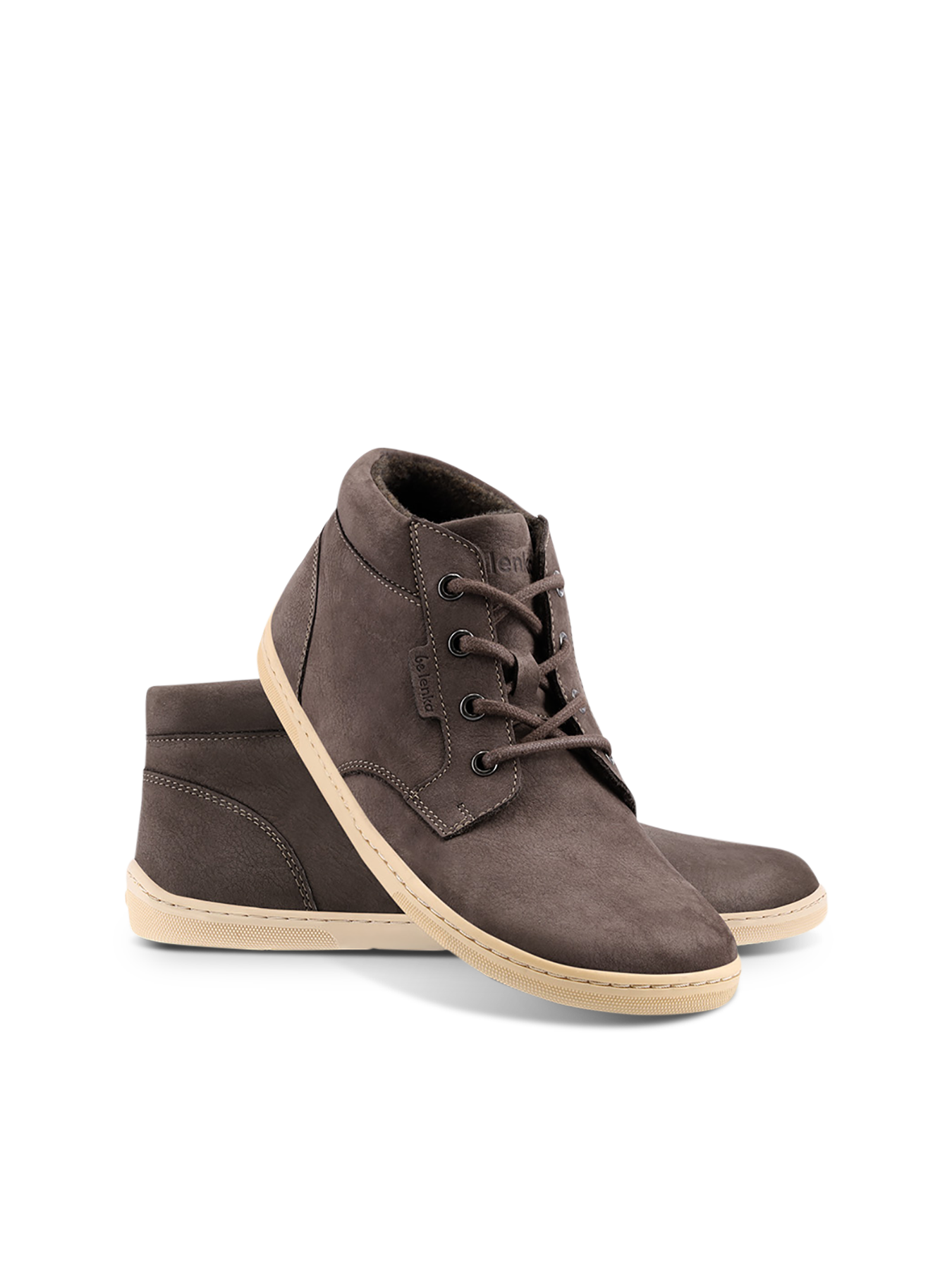 Barfußschuhe - Be Lenka - Synergy - Fleece - Schokolade &amp; Beige