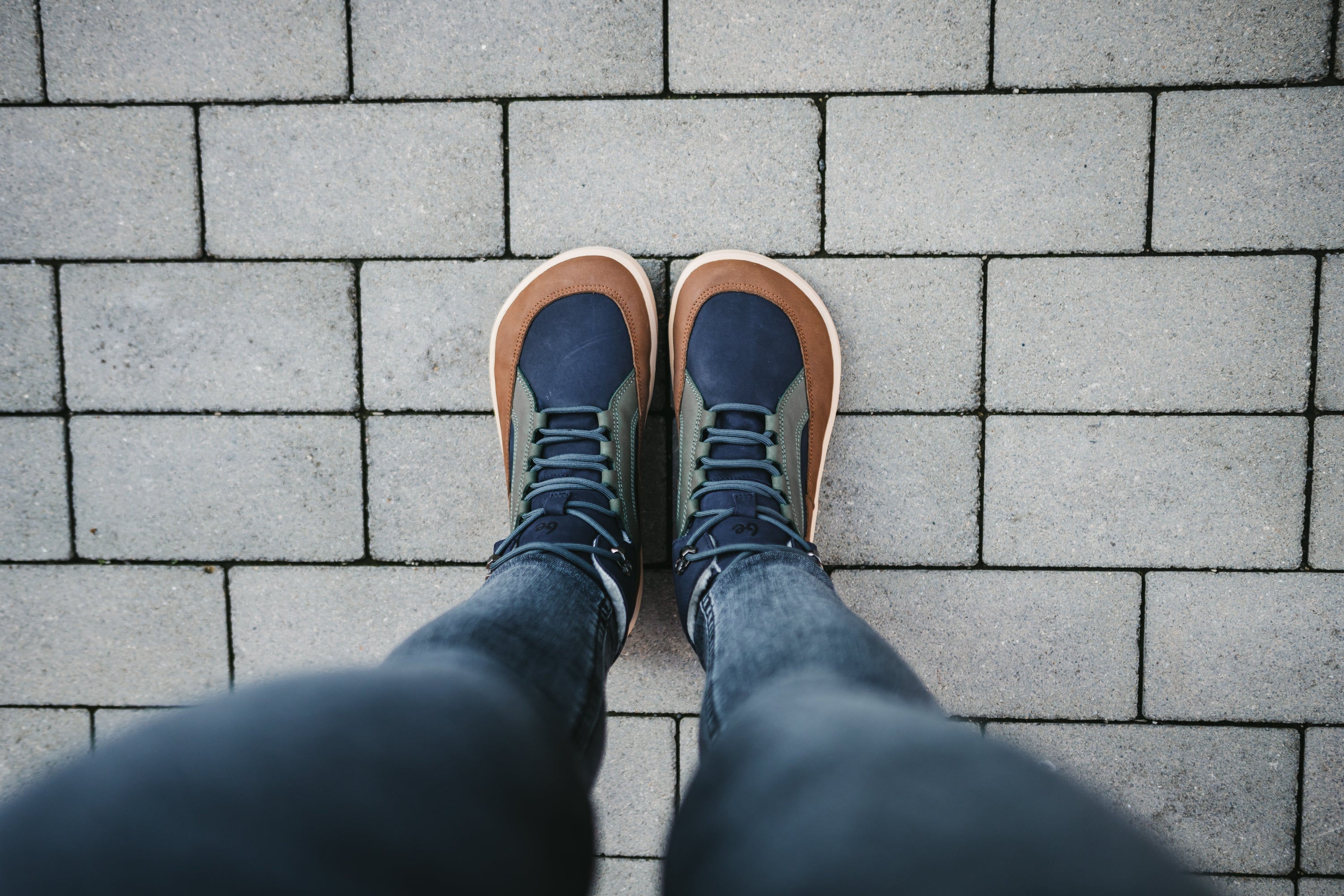 Barefoot Boots Be Lenka York - Navy, Brown & Beige