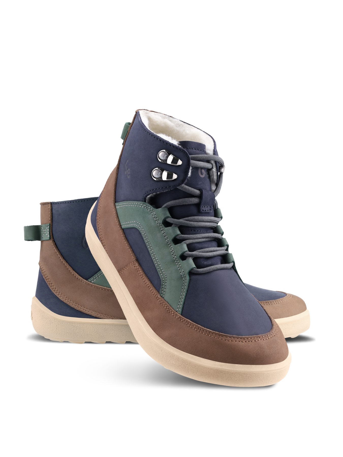 Barefoot Boots Be Lenka York - Navy, Brown & Beige