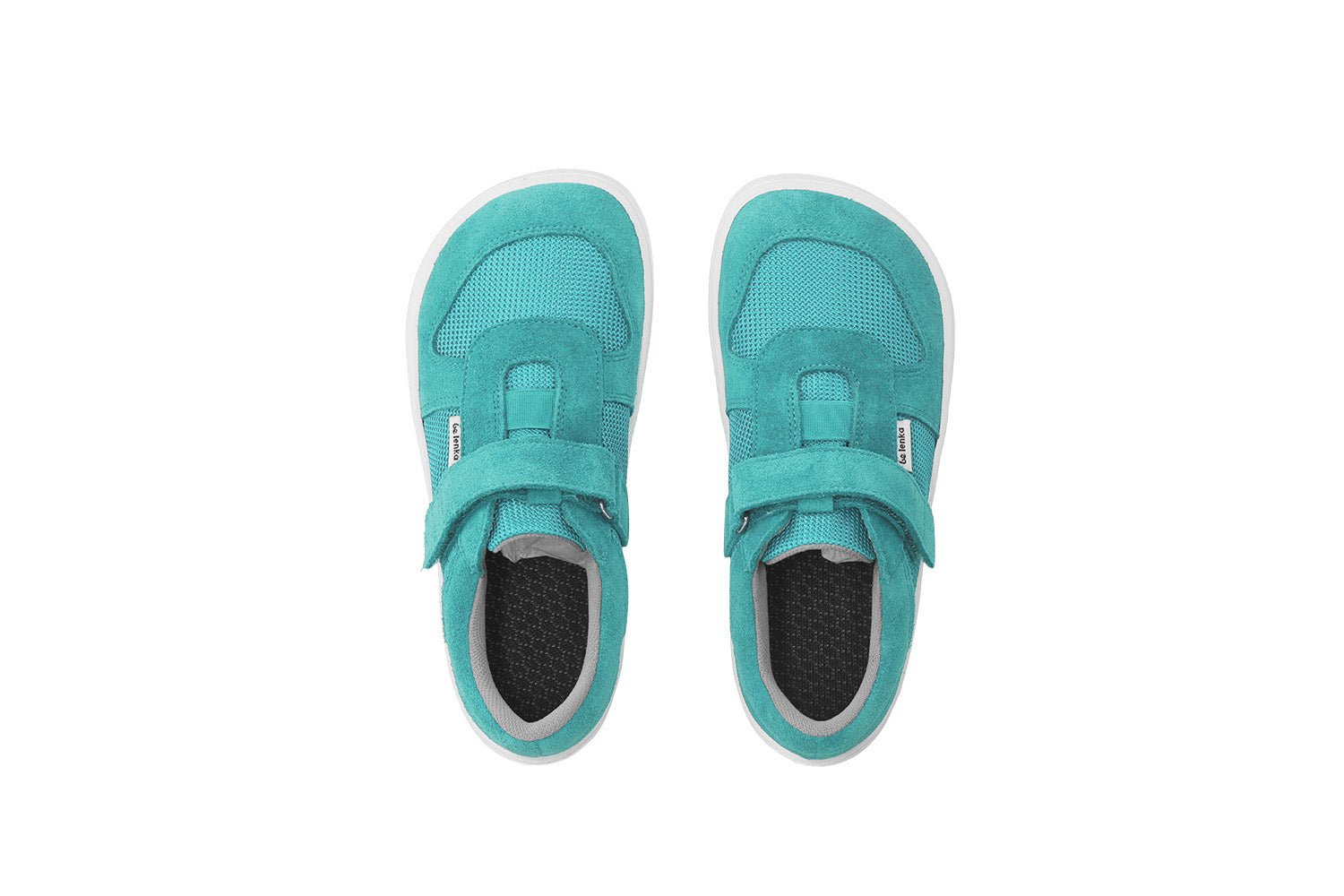Be Lenka Kids barefoot sneakers Joy - Turquoise & White - Barefoot Shoe Store