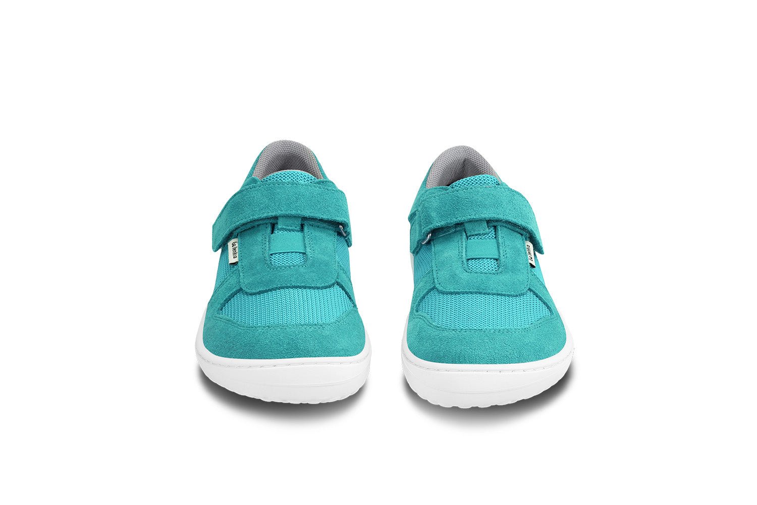 Be Lenka Kids barefoot sneakers Joy - Turquoise & White - Barefoot Shoe Store