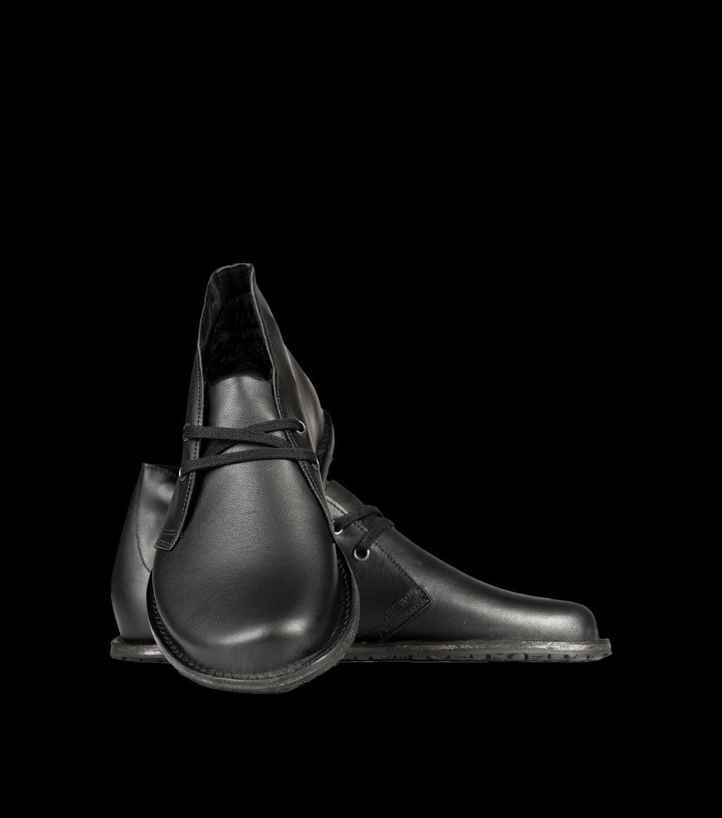 Black Barefoot Desert Boots | Barefoot Pals - Barefoot Shoe Store