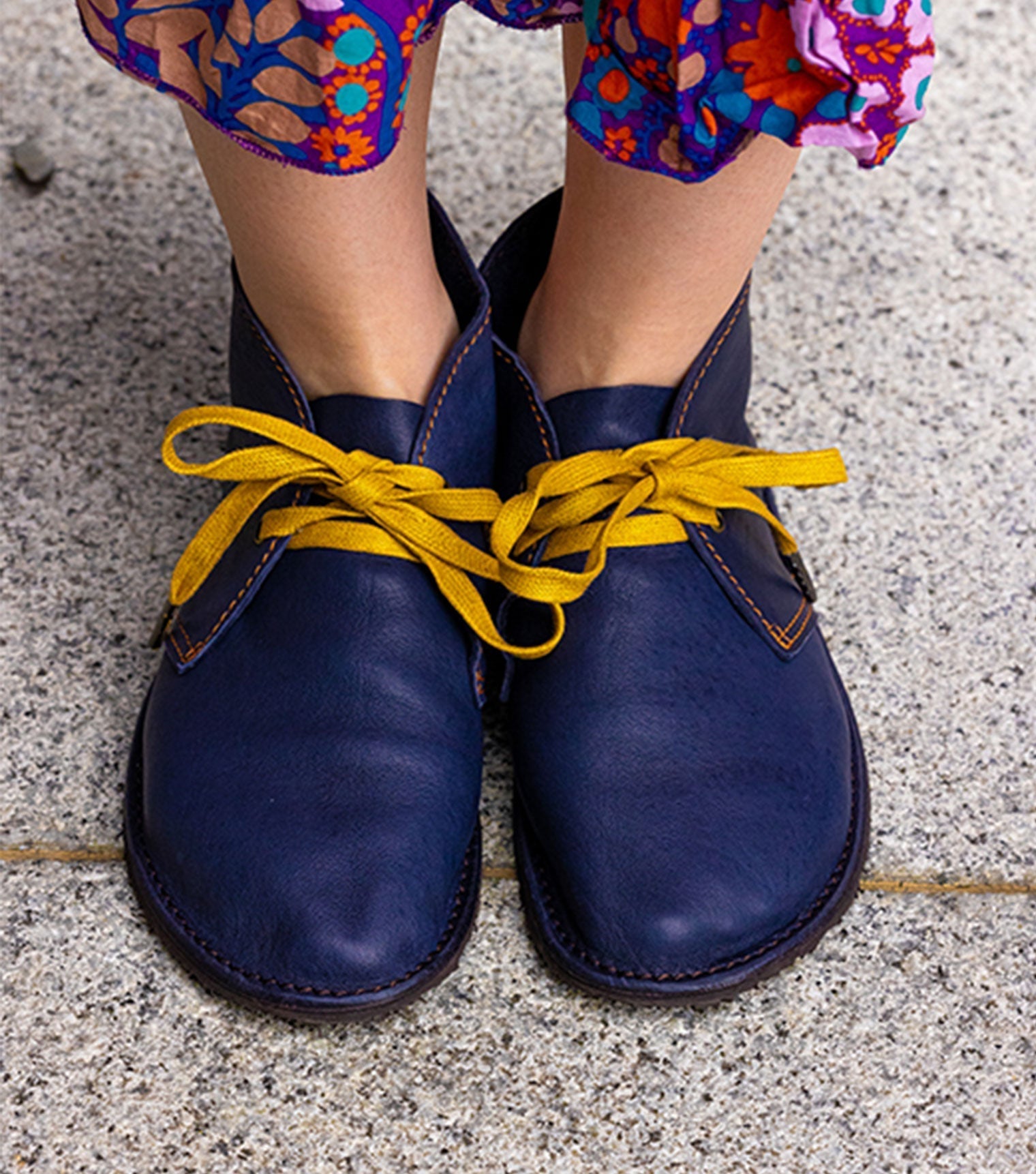 Blue Barefoot Desert Boots | Barefoot Pals - Barefoot Shoe Store