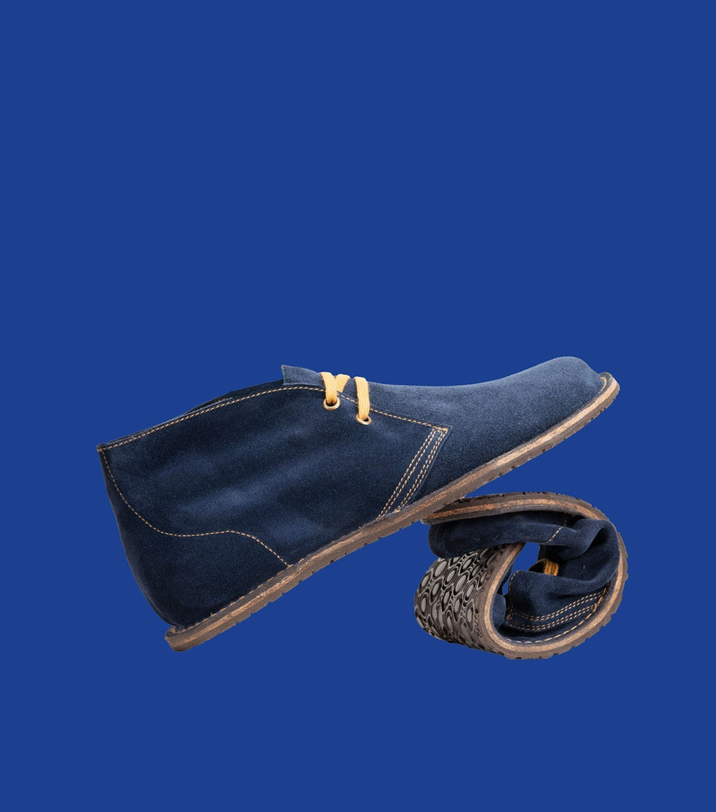 Blue Barefoot Desert Boots | Barefoot Pals - Barefoot Shoe Store