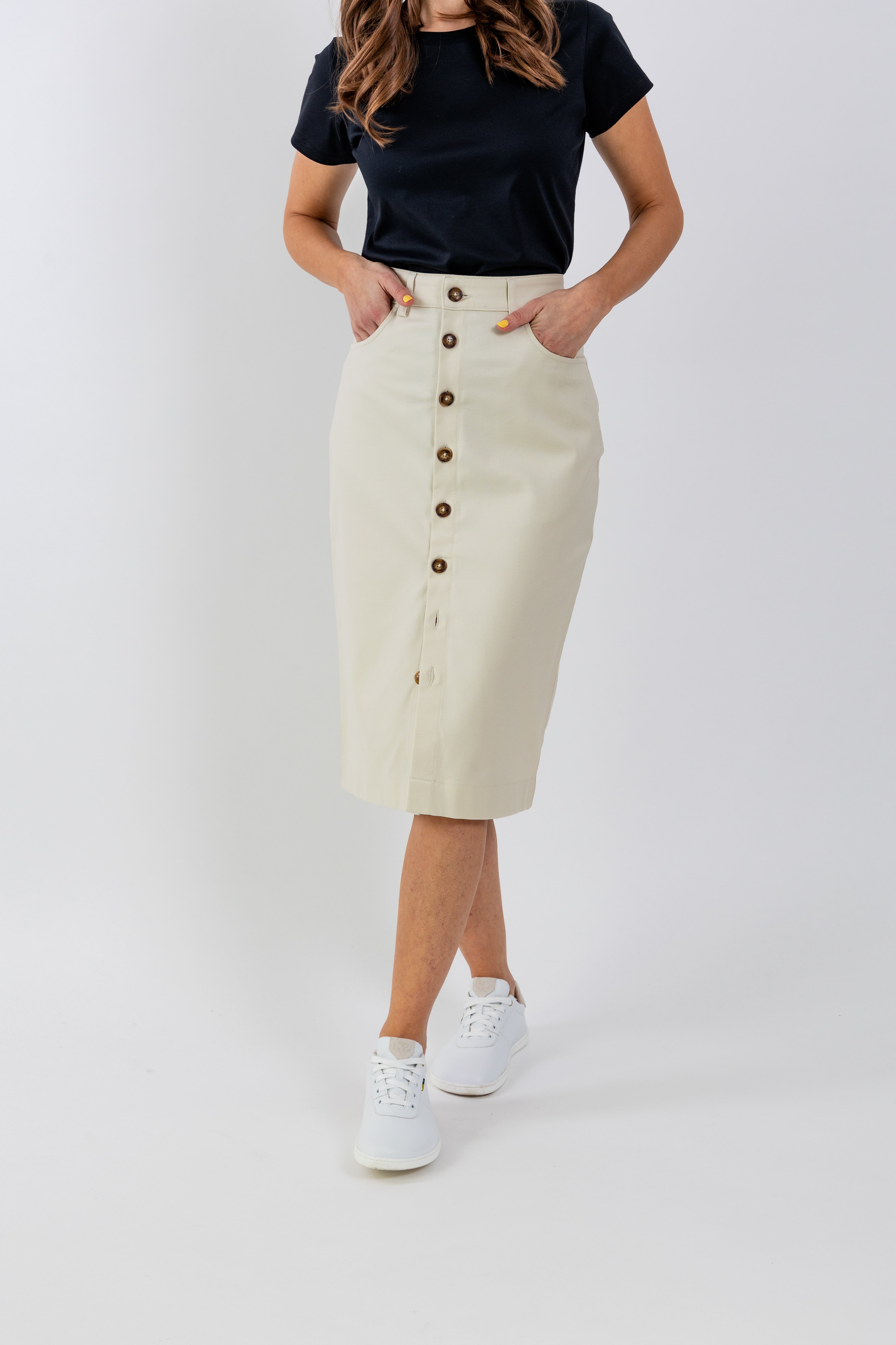 Women's Midi Skirt Be Lenka Essentials - Creme