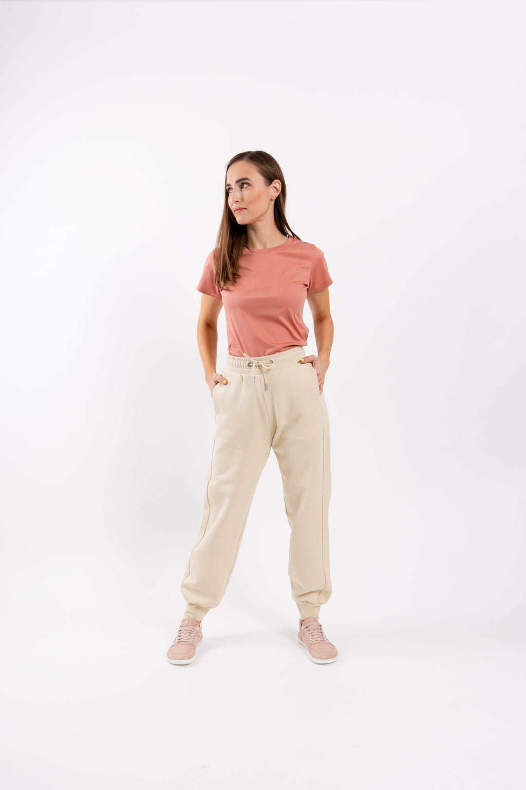 Women's Round Neck t-shirt Be Lenka Essentials - Salmon Pink