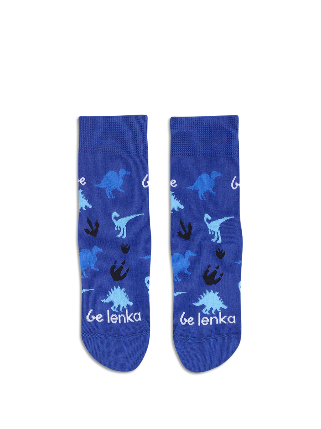 Kinder Barfußsocken Be Lenka Kids - Crew - Dino - Königsblau