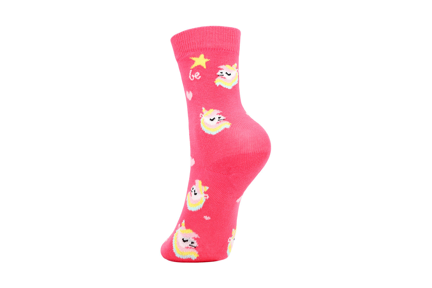 Kids barefoot Socks Be Lenka Kids - Crew - Unicorn - BubleGum Pink - 3 pack