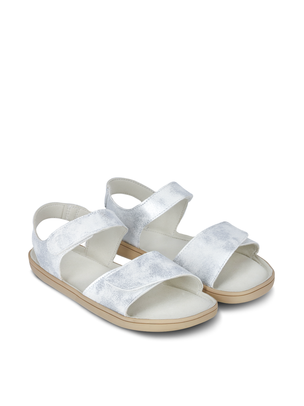 Kids' barefoot sandals Be Lenka Miami Junior - Off-White Sparkle