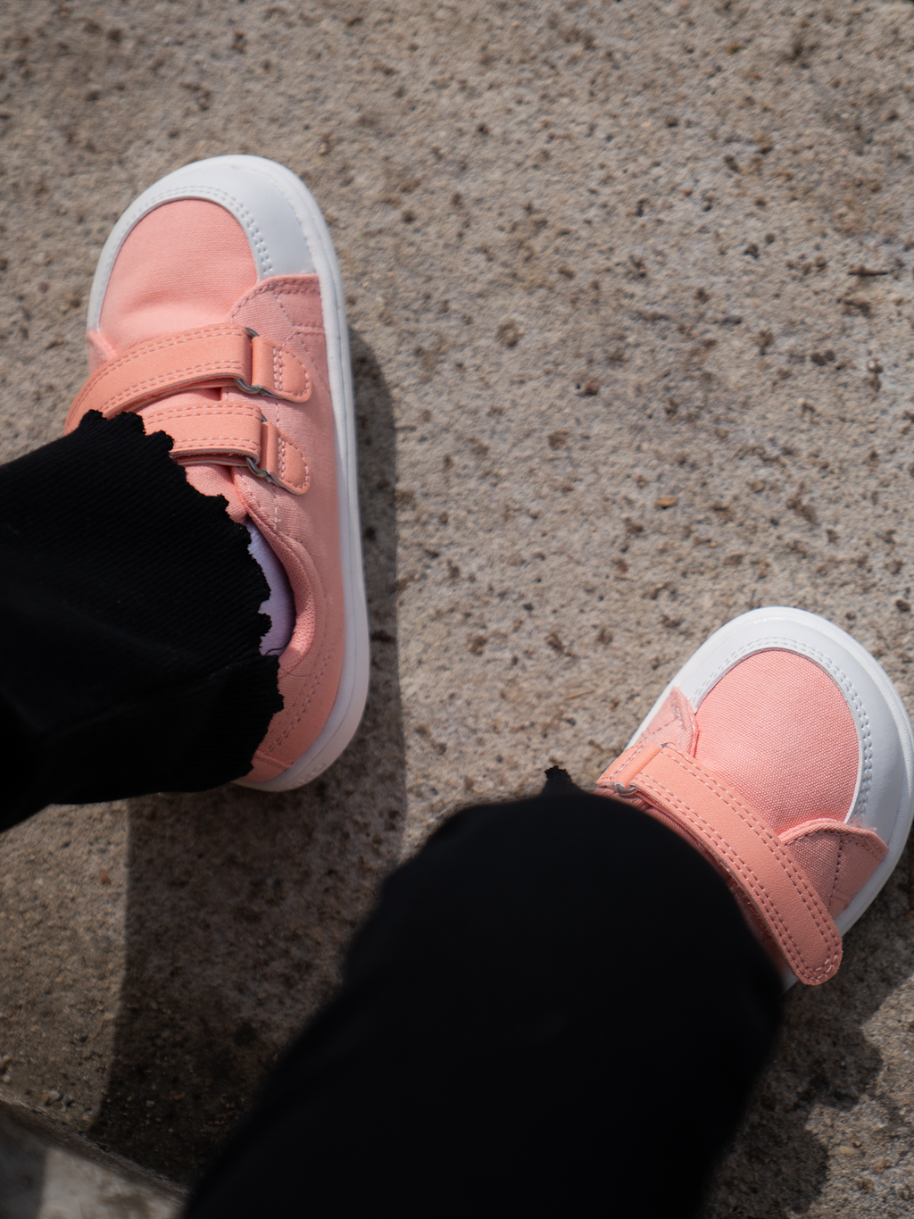 Kids barefoot sneakers Be Lenka Canvi Kids - Coral Pink