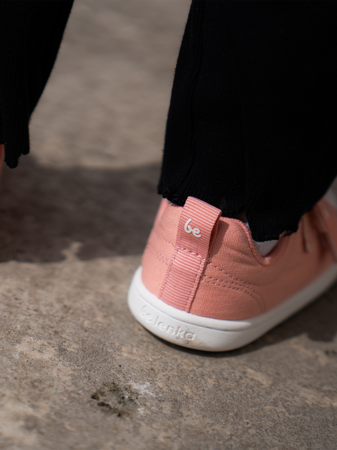 Kids barefoot sneakers Be Lenka Canvi Kids - Coral Pink