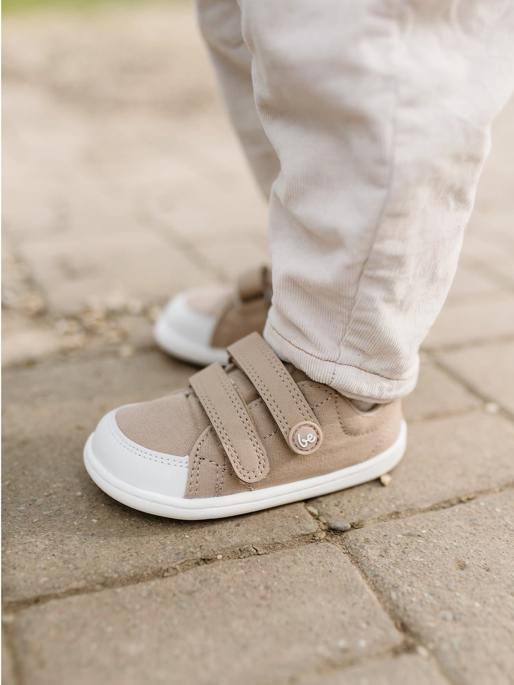 Kids barefoot sneakers Be Lenka Canvi Preschool - Light Brown