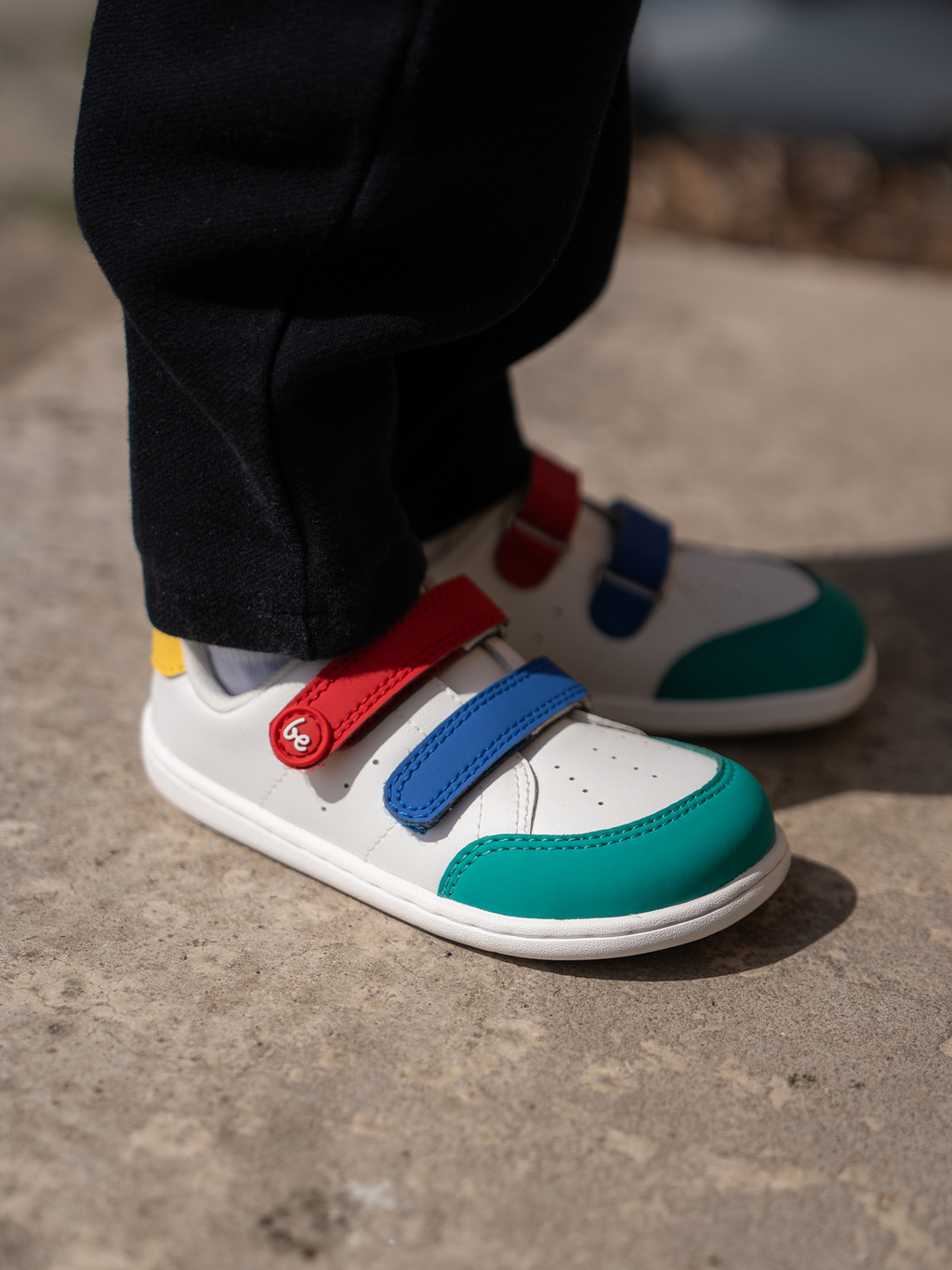 Kids barefoot sneakers Be Lenka Energise Kids - White & Multicolour