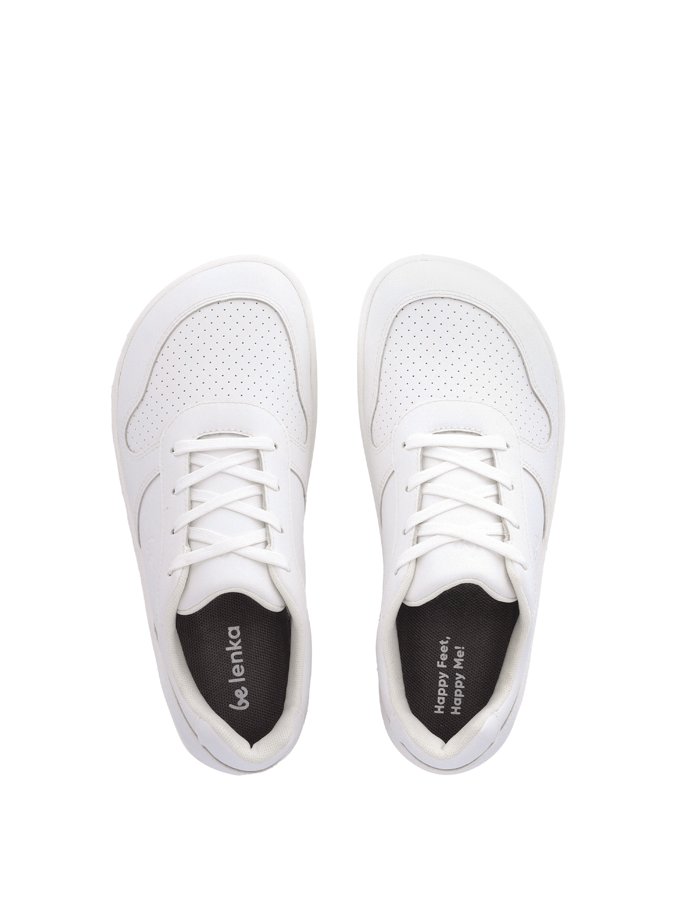 Kids barefoot sneakers Be Lenka Scoot Junior - All White