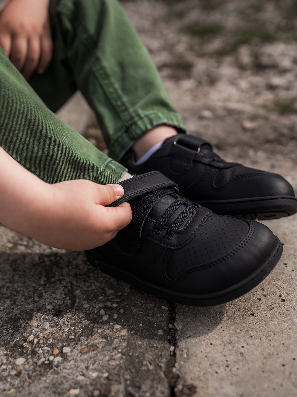 Kids barefoot sneakers Be Lenka Scoot Kids - All Black
