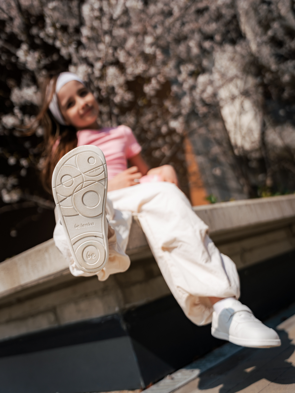 Kids barefoot sneakers Be Lenka Scoot Kids - All White