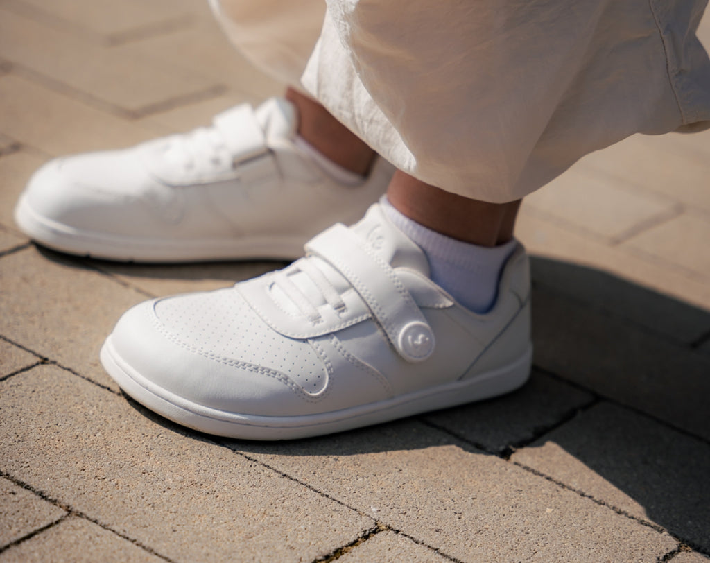 Kids barefoot sneakers Be Lenka Scoot Kids - All White