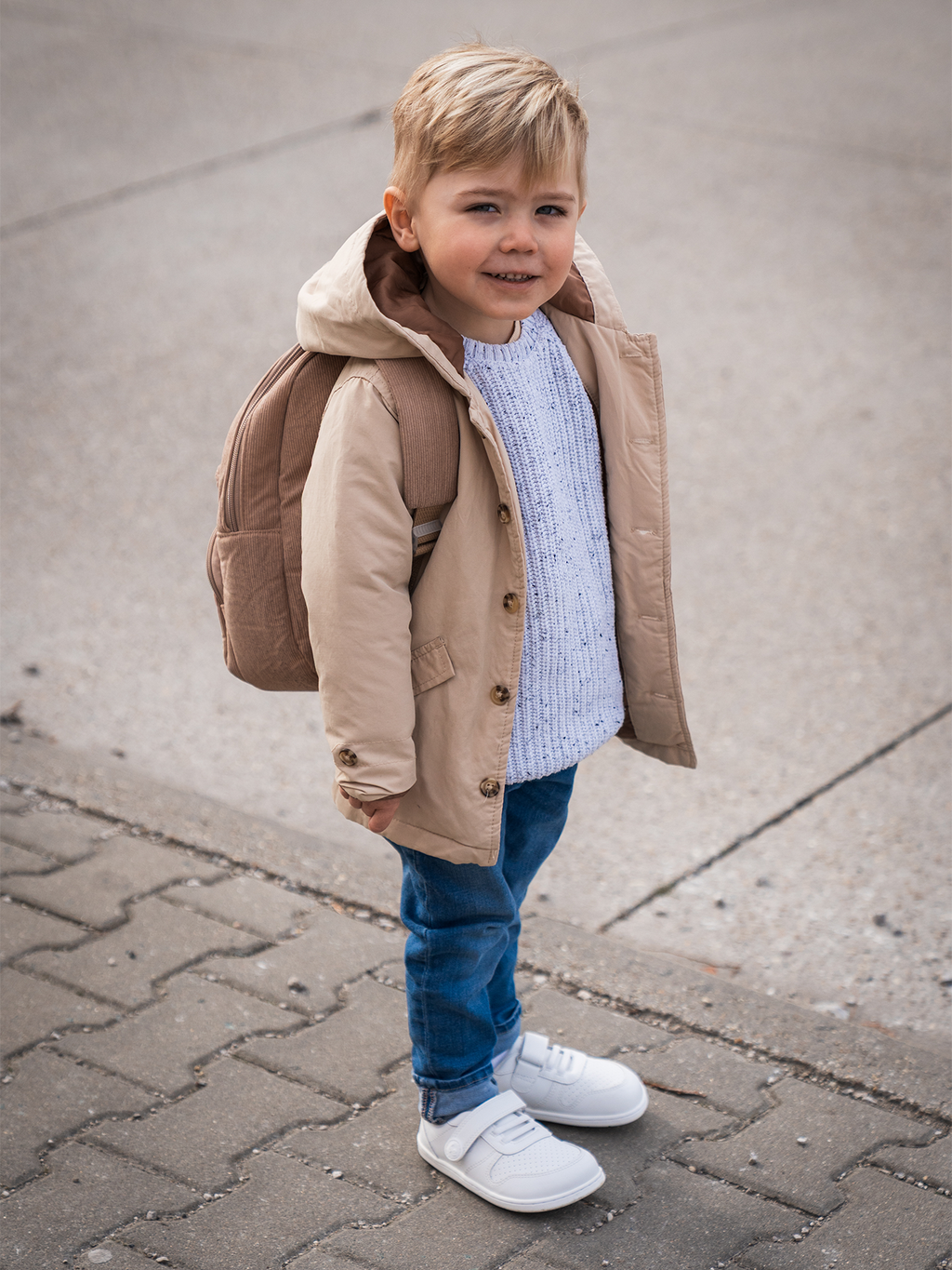 Kids barefoot sneakers Be Lenka Scoot Kids - All White