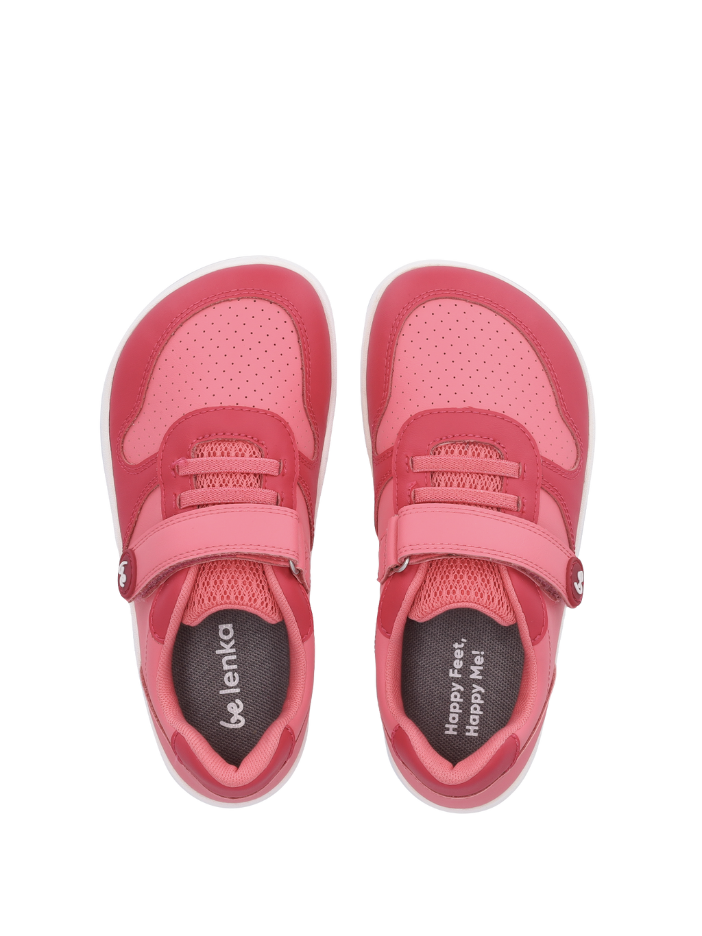 Kids barefoot sneakers Be Lenka Scoot Kids - Light & Dark Pink