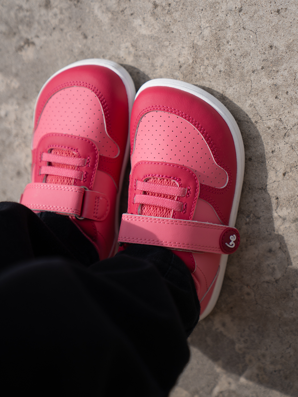 Kids barefoot sneakers Be Lenka Scoot Kids - Light & Dark Pink