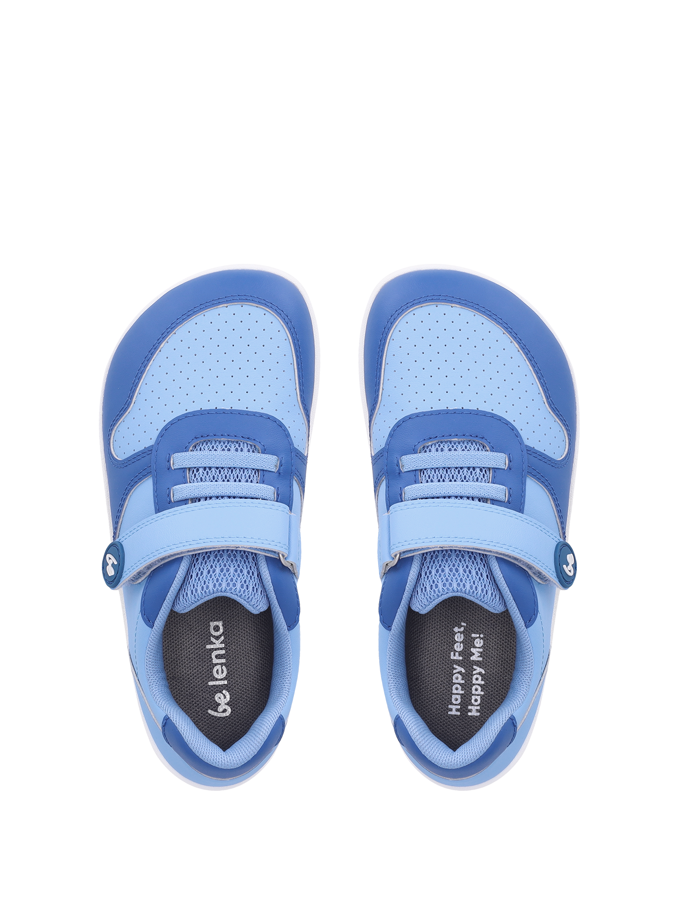 Kids barefoot sneakers Be Lenka Scoot Kids - Light & Royale Blue