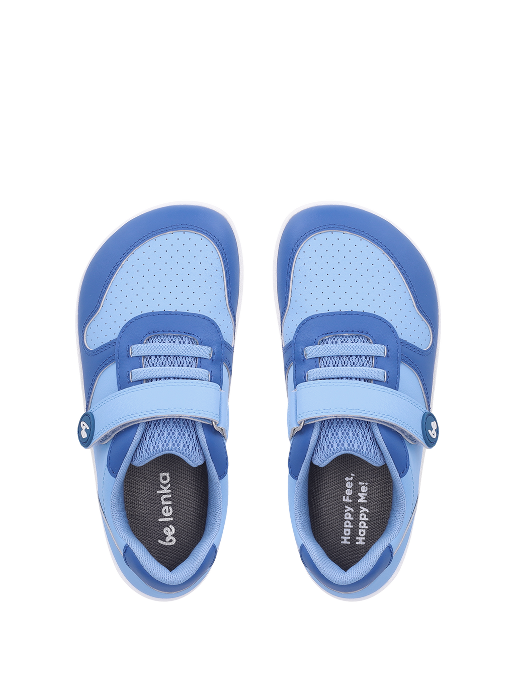 Kids barefoot sneakers Be Lenka Scoot Kids - Light & Royale Blue