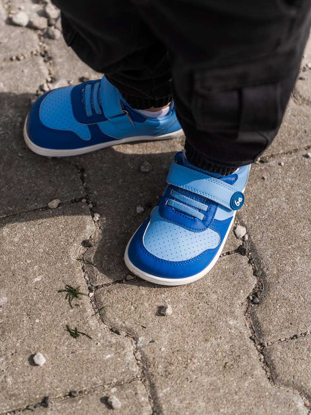 Kids barefoot sneakers Be Lenka Scoot Kids - Light & Royale Blue