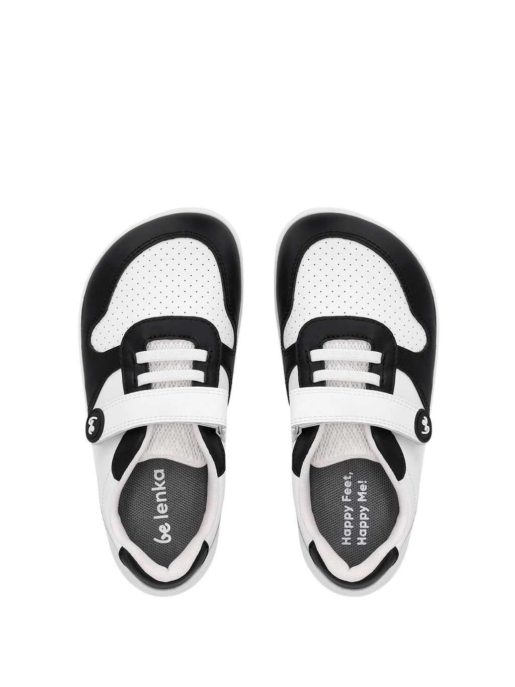 Kids barefoot sneakers Be Lenka Scoot Kids - White & Black