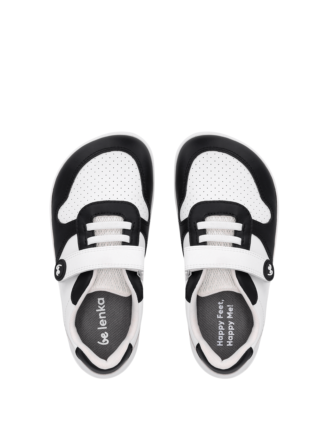 Kids barefoot sneakers Be Lenka Scoot Kids - White & Black