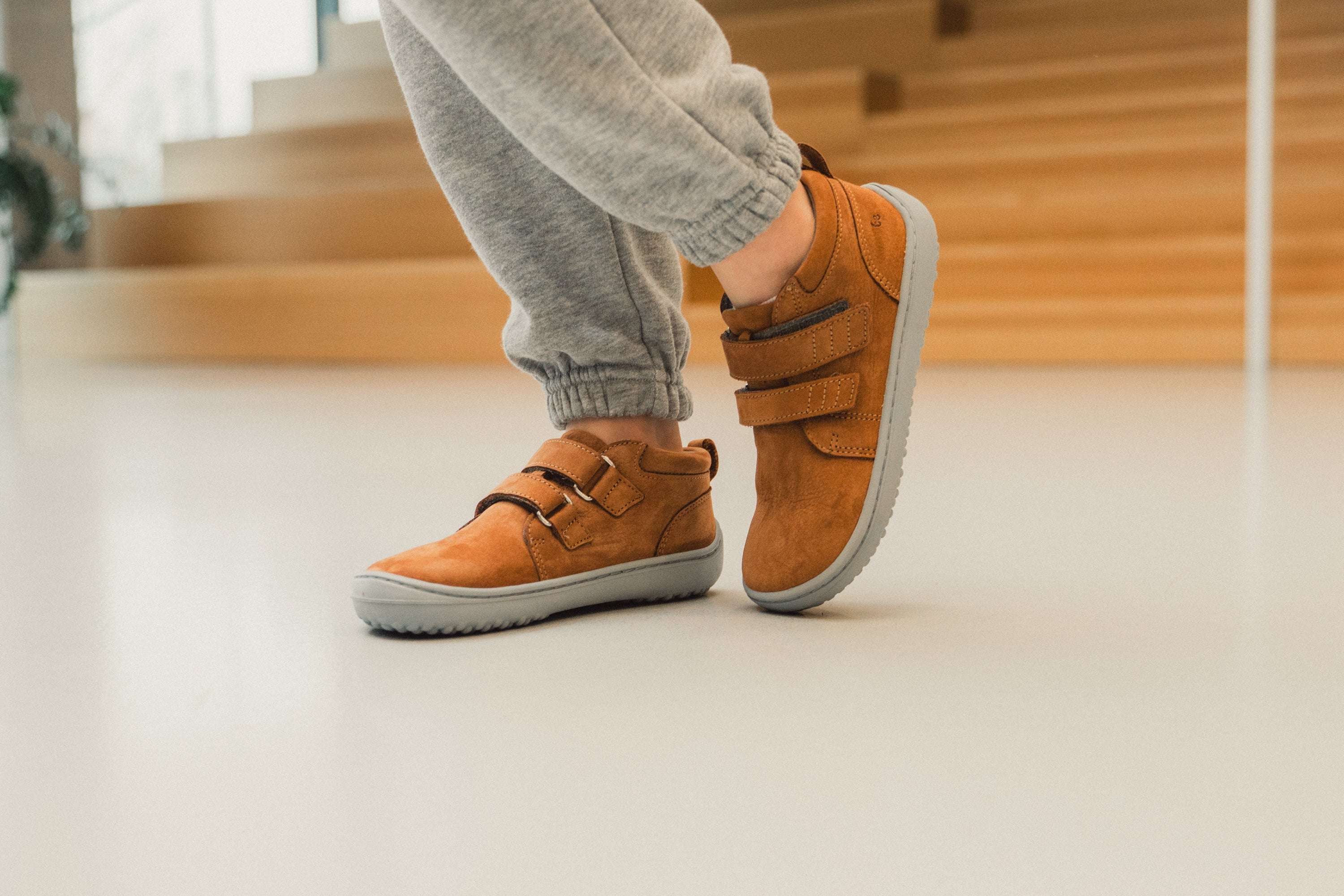 Kids barefoot Be Lenka Play - Cognac