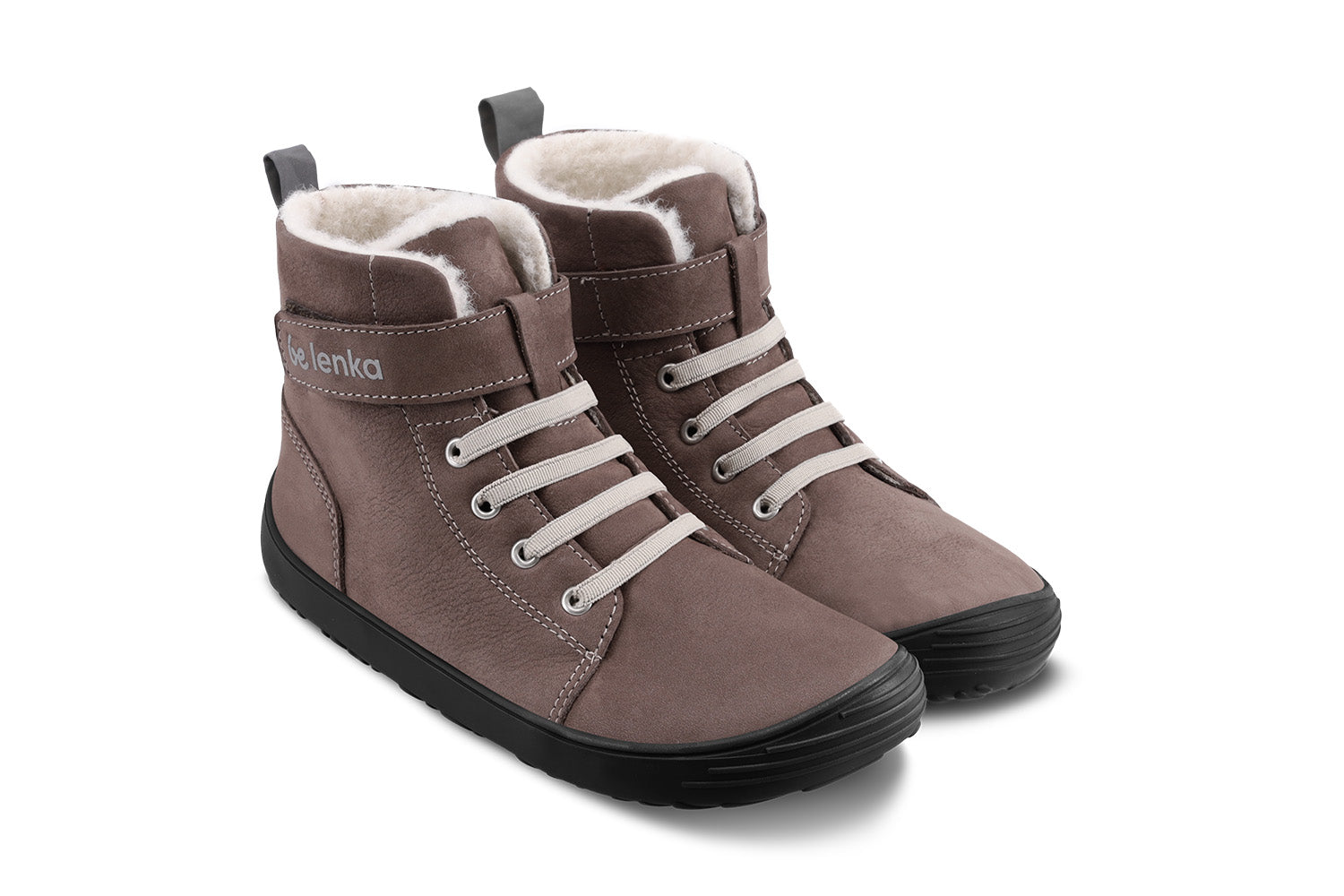 Winter barefoot boots Be Lenka Winter Kids - Chocolate