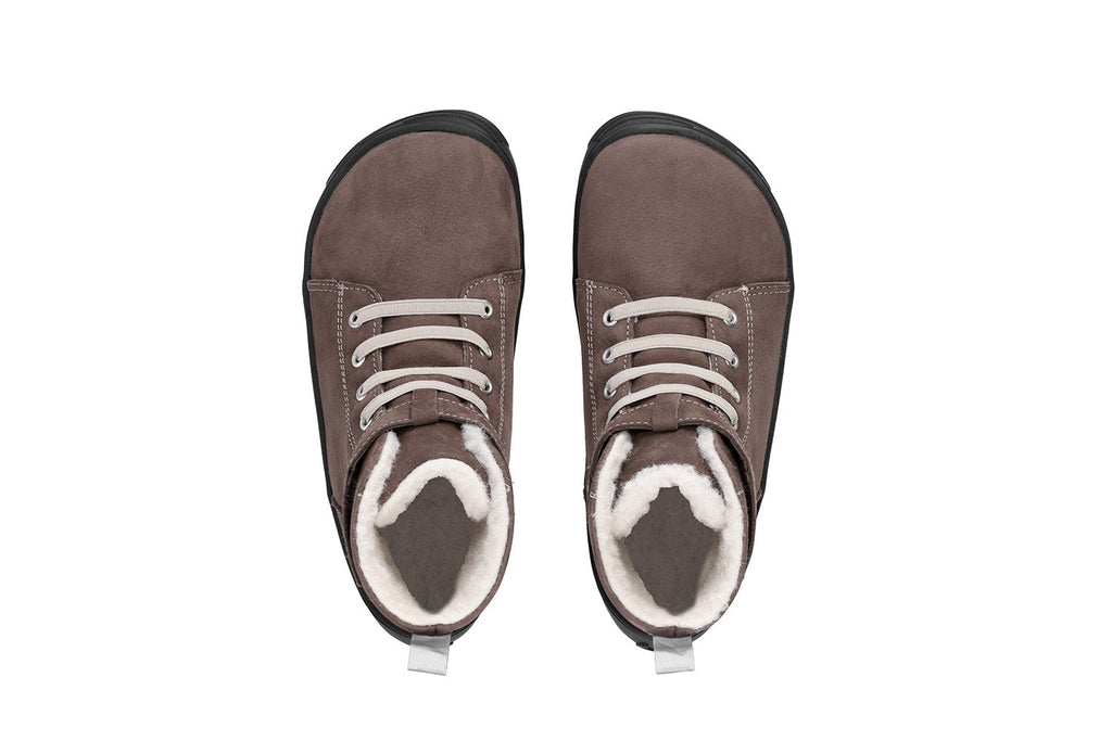 Winter barefoot boots Be Lenka Winter Kids - Chocolate