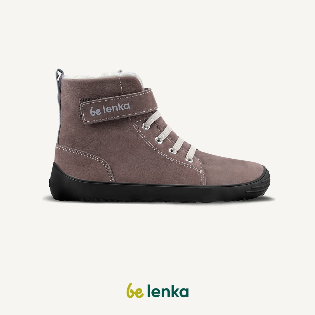 Winter barefoot boots Be Lenka Winter Kids - Chocolate