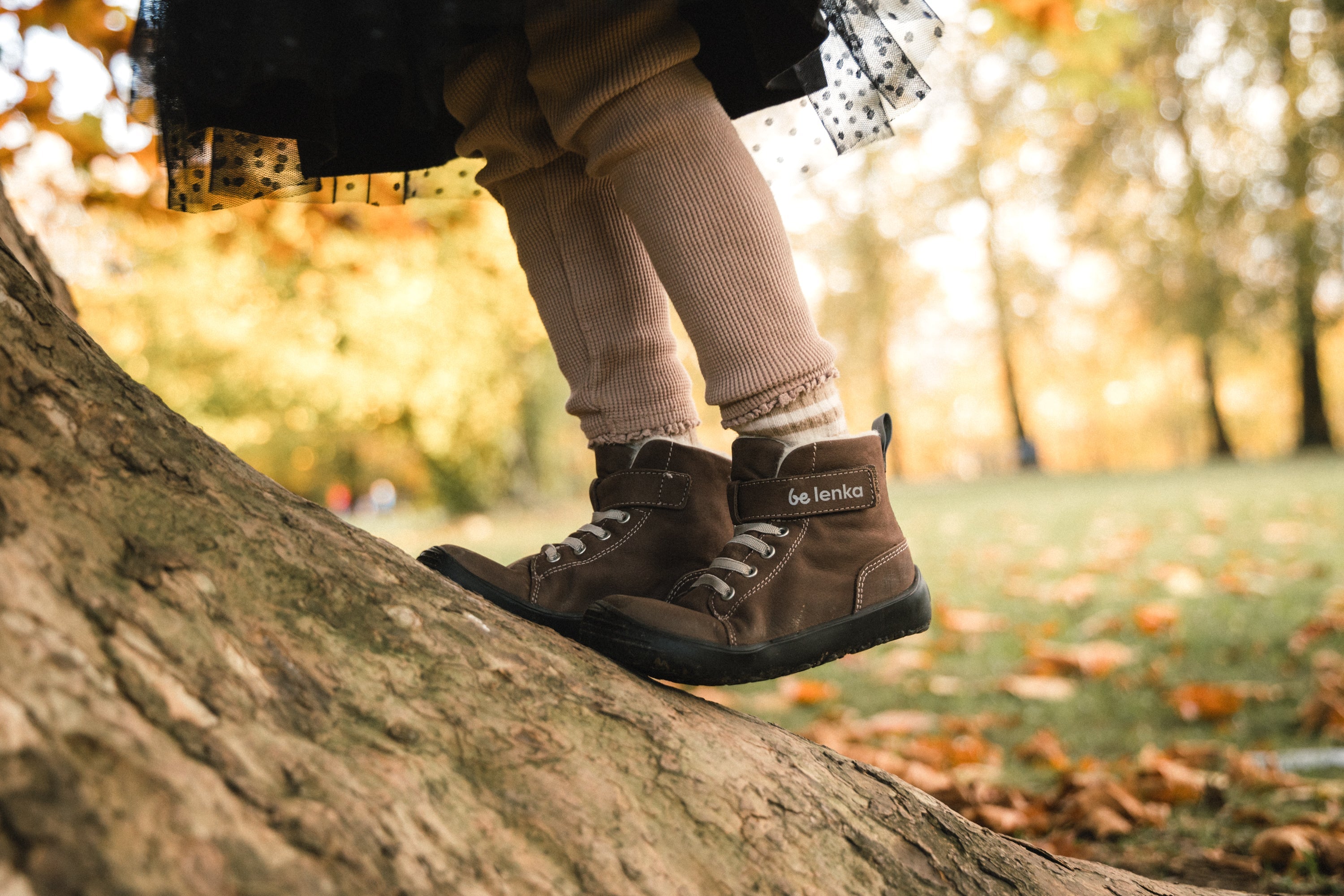 Winter barefoot boots Be Lenka Winter Kids - Chocolate