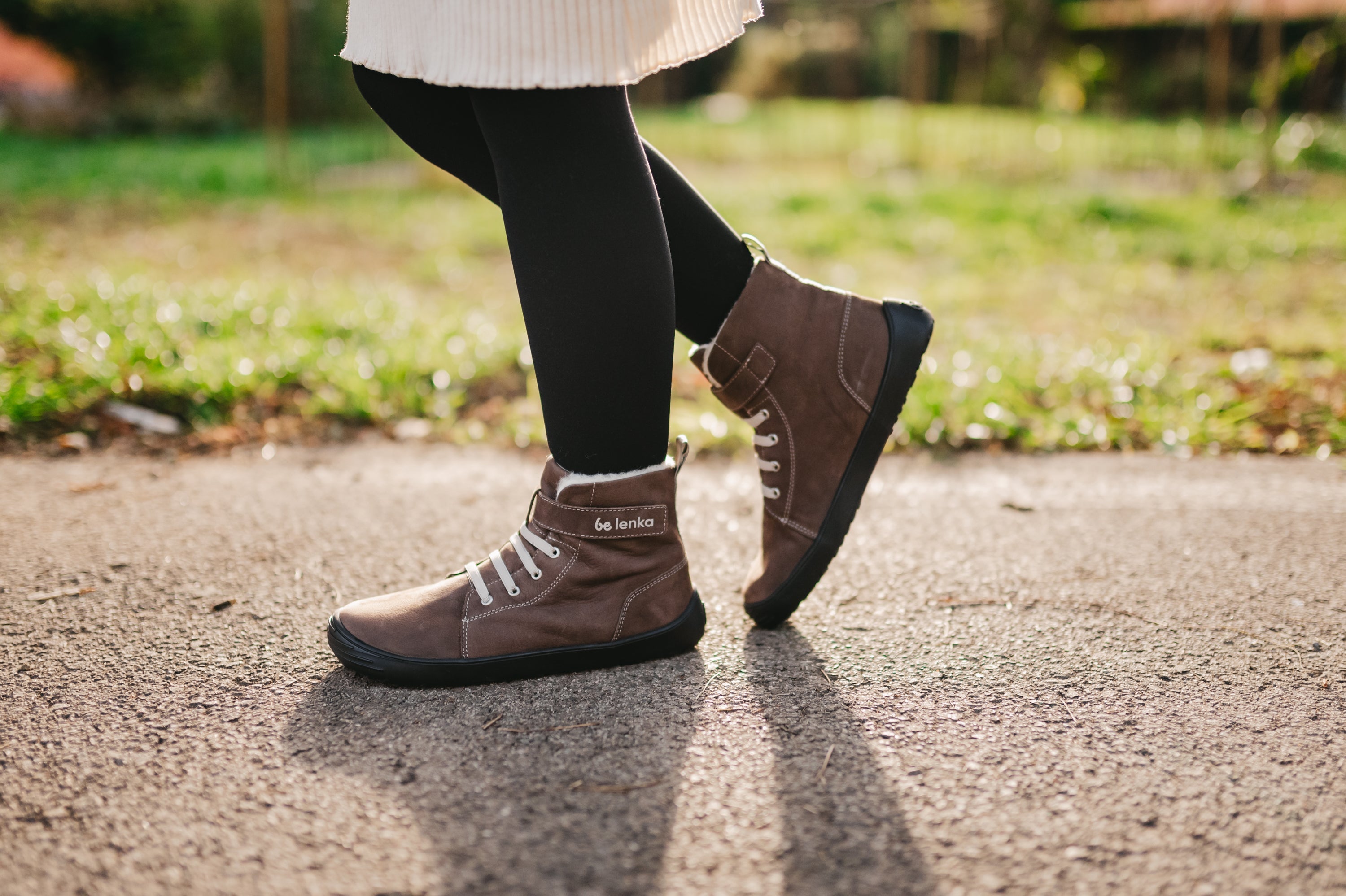 Winter barefoot boots Be Lenka Winter Kids - Chocolate