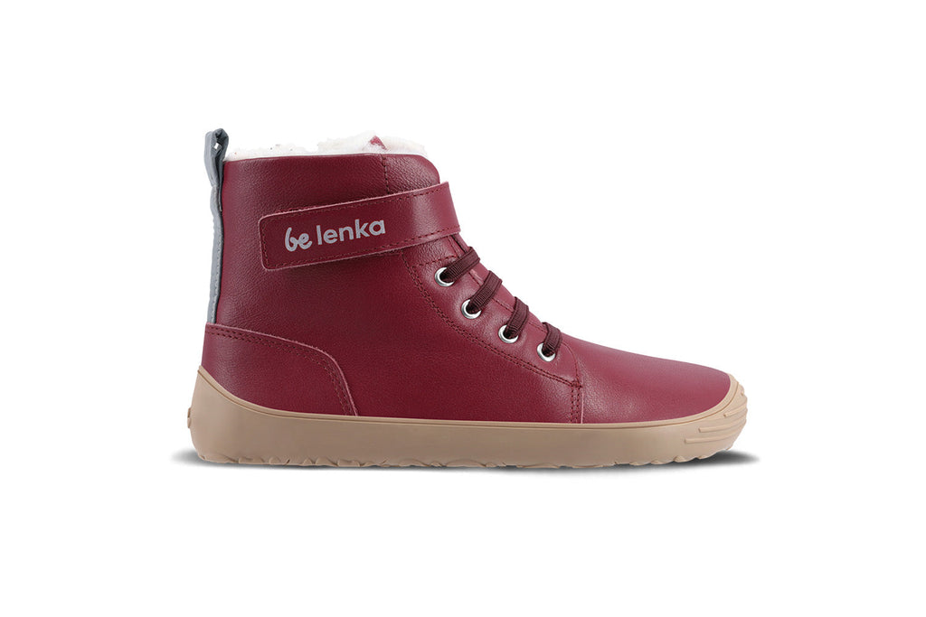 WINTER KIDS: dark cherry red size eu 34