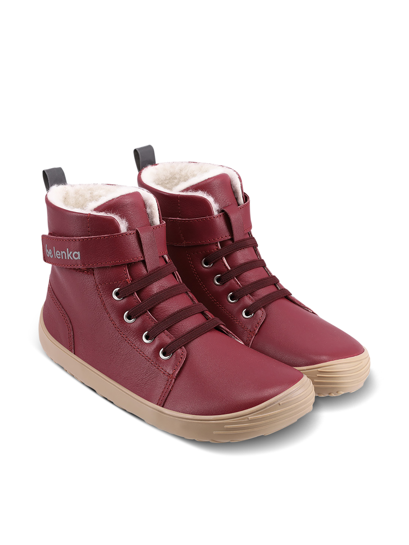 WINTER KIDS: dark cherry red size eu 34